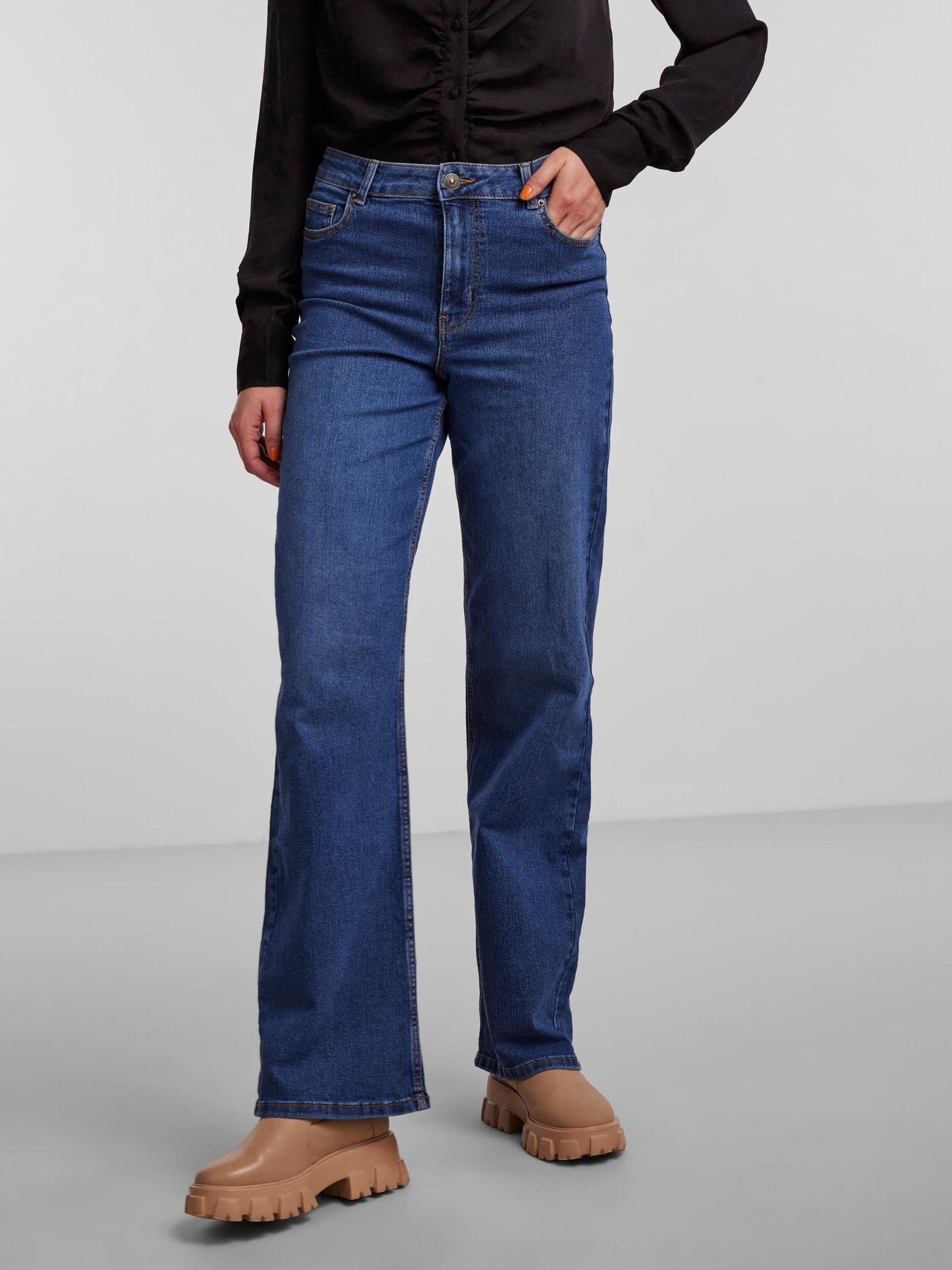 Details PEGGY Bootcut-Jeans (1-tlg) Plain/ohne pieces