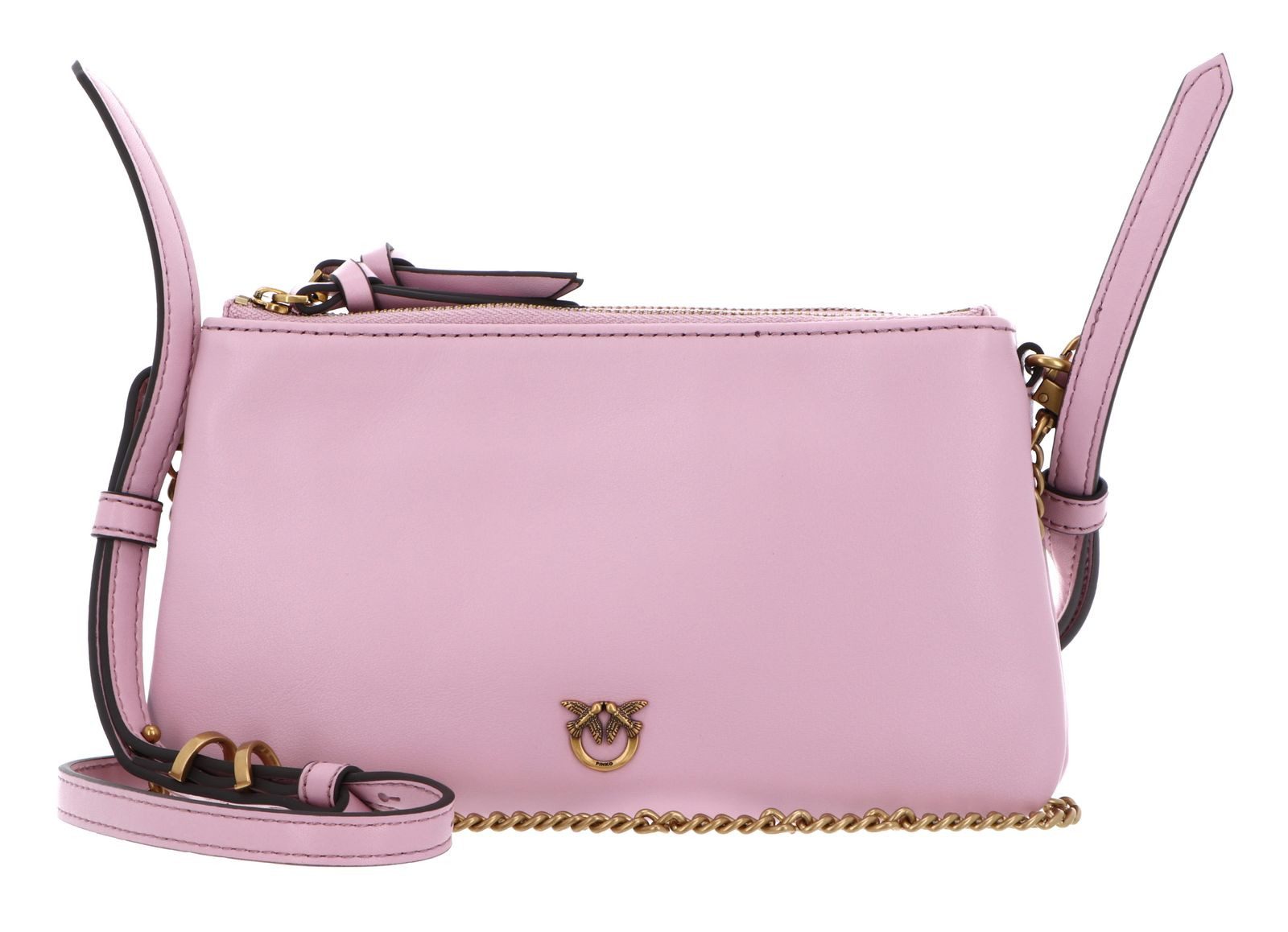 PINKO Umhängetasche Double Mini Vitello Morbido