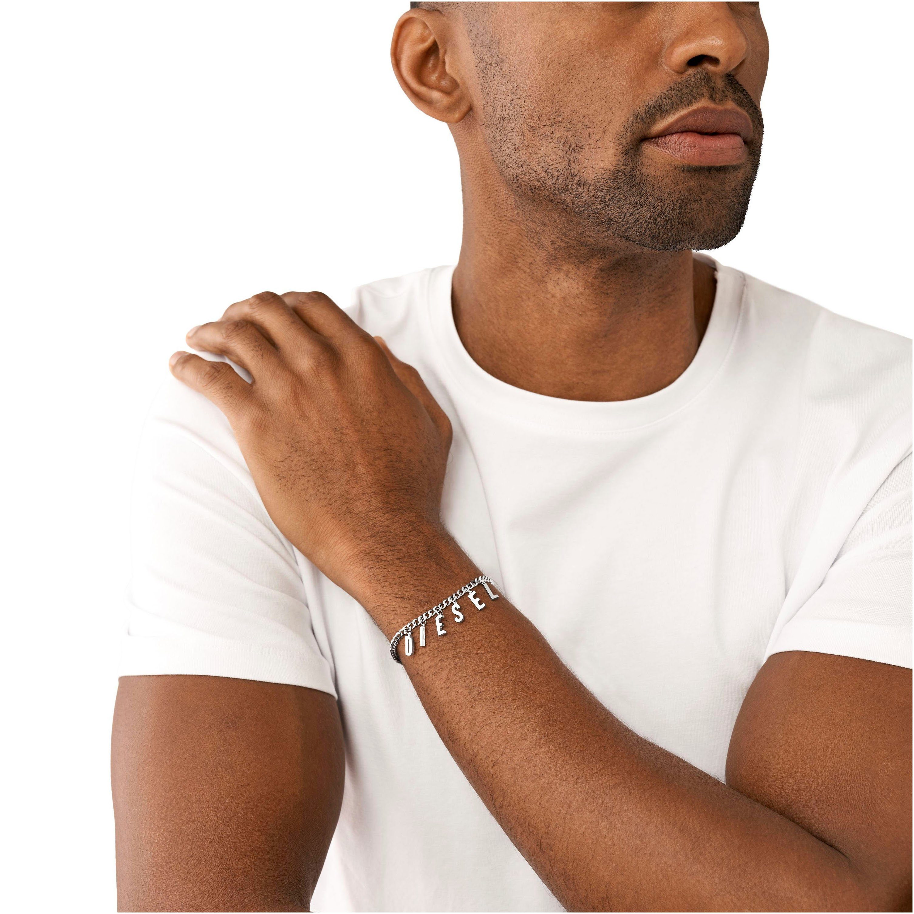 Diesel Armband STEEL, DX1493040 silberfa... Diesel Armband STEEL, DX1493040 silberfa...