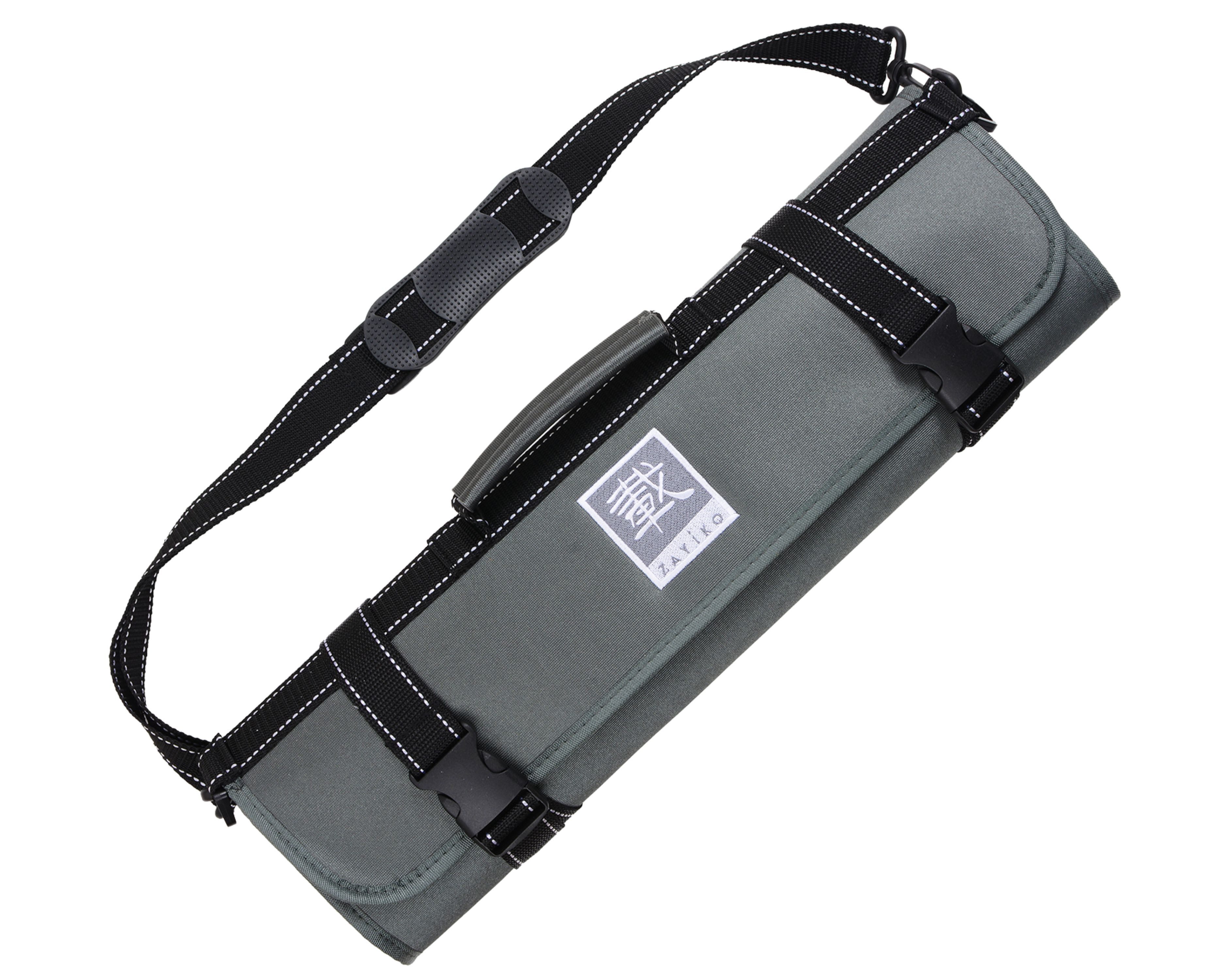 ZAYIKO Messertasche Zayiko Messertasche I grau I für bis zu 12 Messer und eine Schere