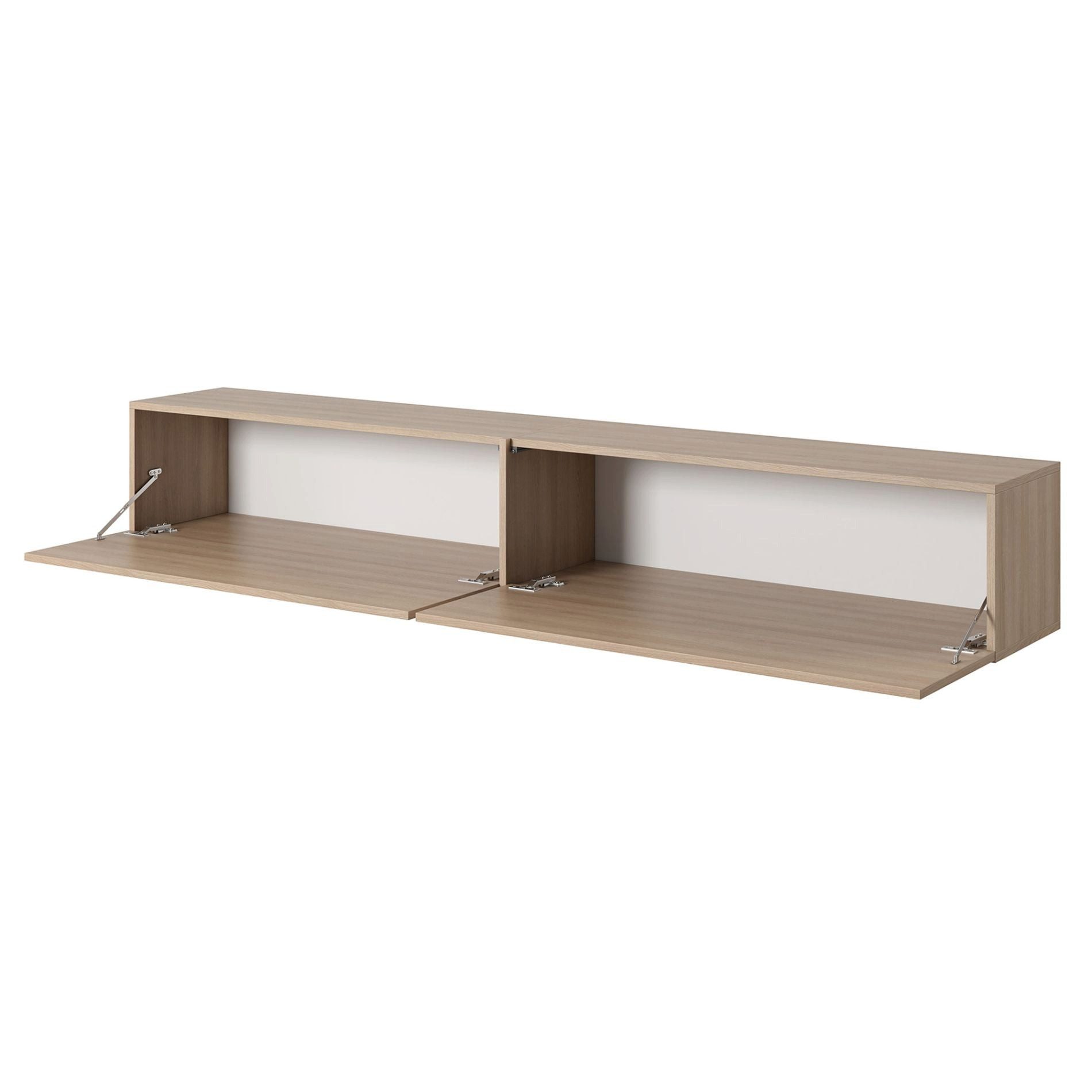 Selsey TV-Schrank Bisira Hängeboard mit 2 Klappen, grifflos, 200 cm – Bild 4 von 5
