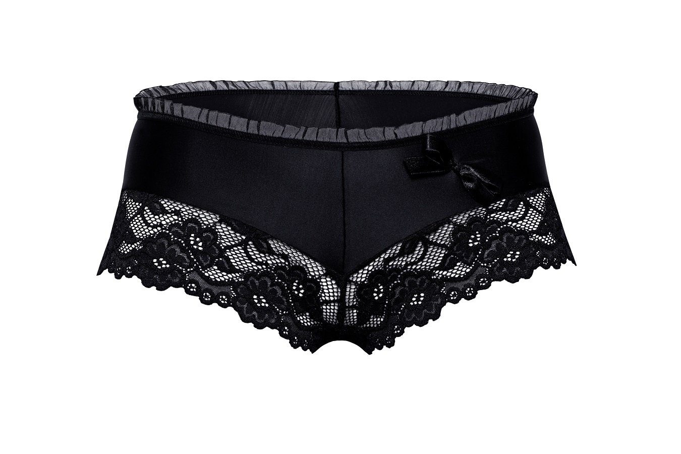 Róza Lingerie Panty Panty Sisi schwarz aus Spitze dehnbar Blumenmuster Stretch Höschen (einzel, 1-St)
