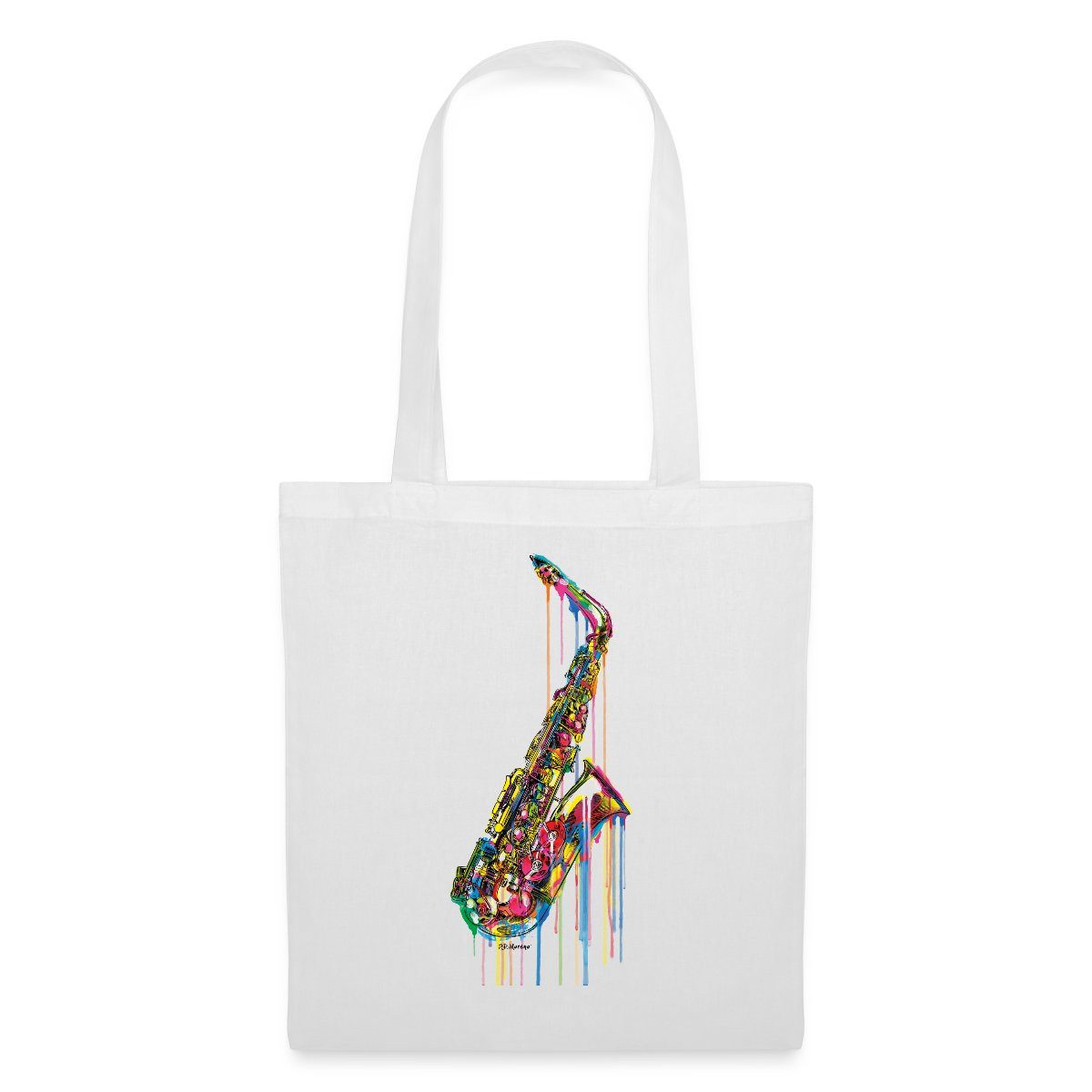 Spreadshirt Henkeltasche P.D. Moreno Saxophon Stoffbeutel (1-tlg)