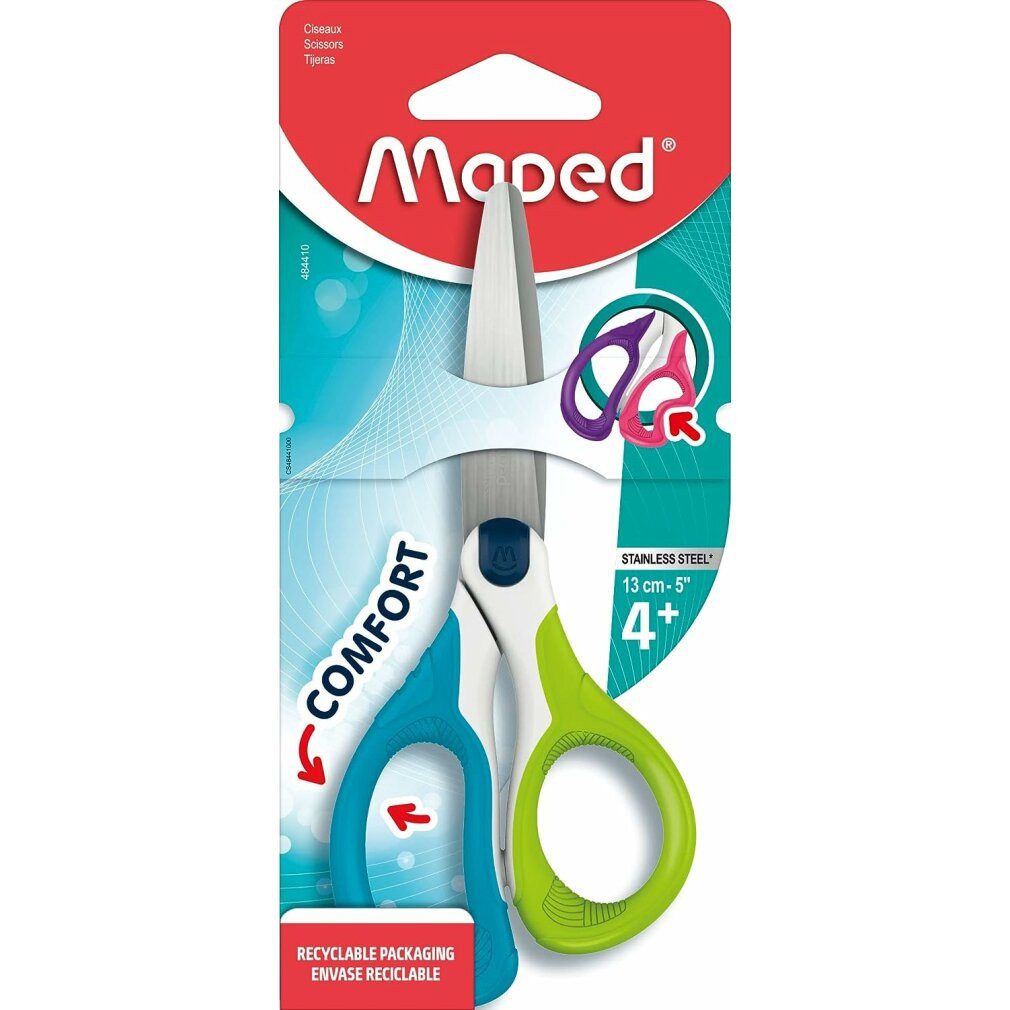 MAPED Papierscheren Kinderschere SENSOFT hellgrün 13 cm