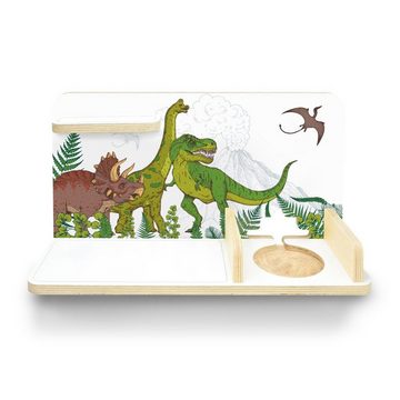 stadtecken Kinderregal Dinosaurier, klein