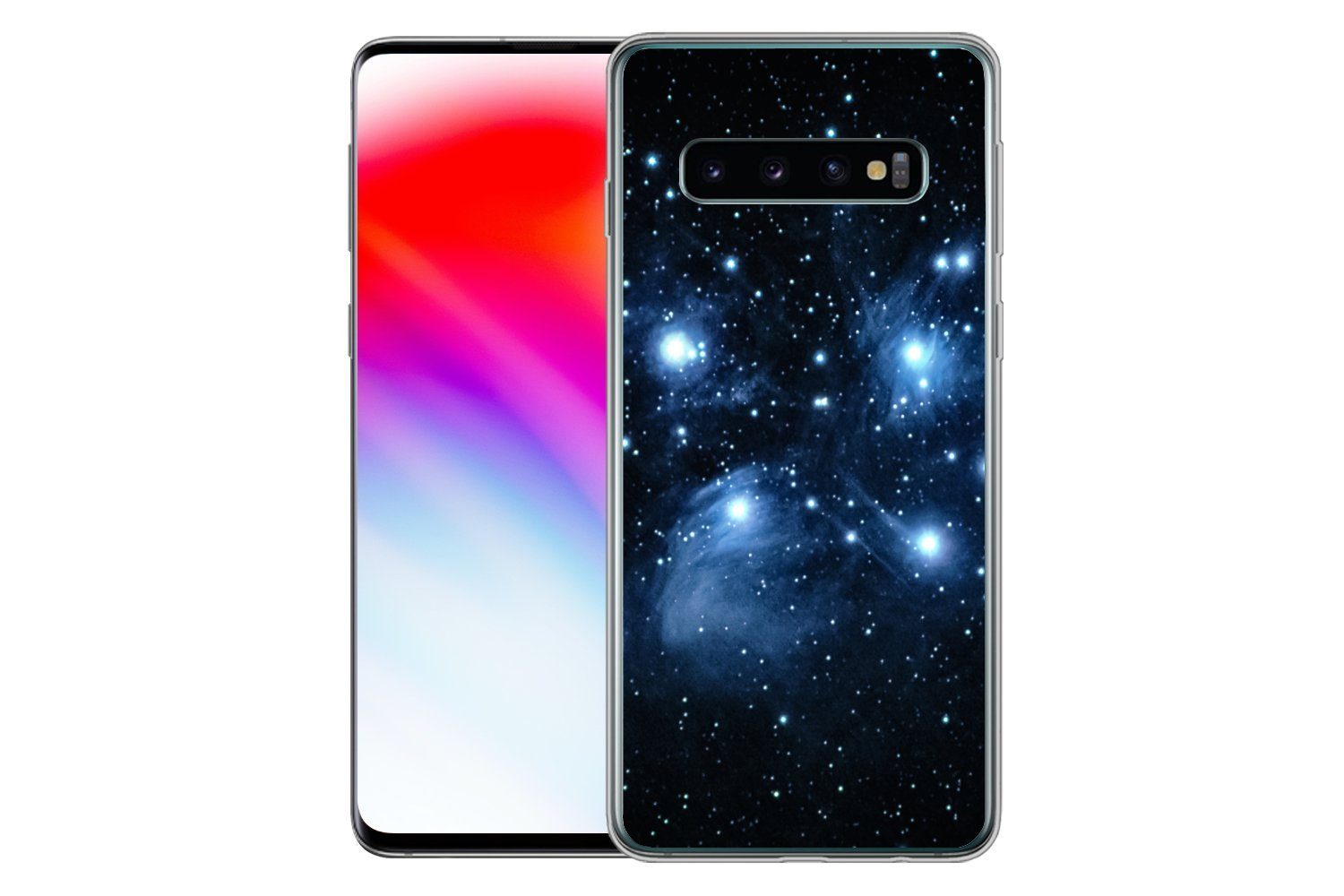 MuchoWow Handyhülle für Samsung Galaxy S10 Universum - Planeten - Sterne - Jungen - Mädche, Phone Case, Silikon, Schutzhülle Dünn