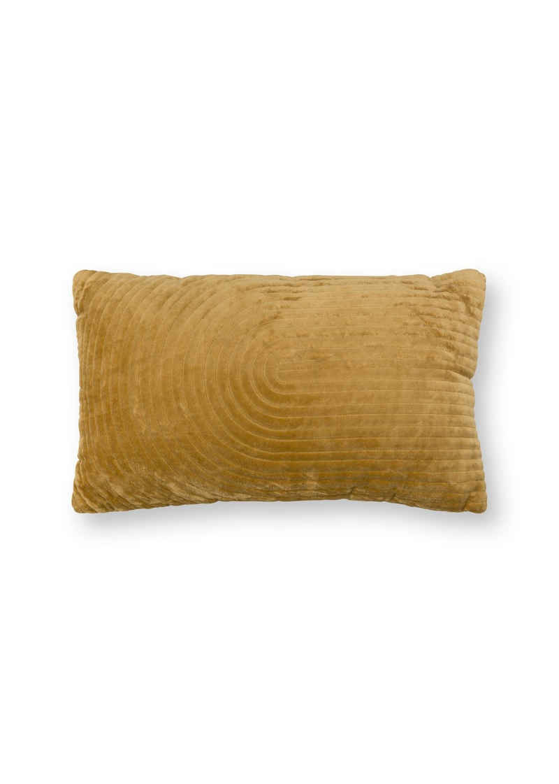 vtwonen Dekokissen Gefülltes Dekokissen Rectangular Cotton Velvet aus dem Hause vtwonen, Größe 30 x 50 cm, ochre