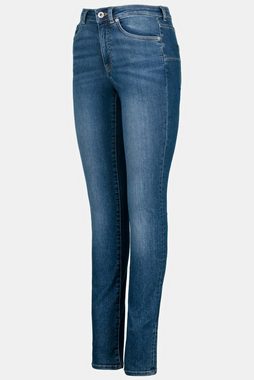 Gina Laura Regular-fit-Jeans PushUp-Jeans verbessertes Gesäß 5-Pocket