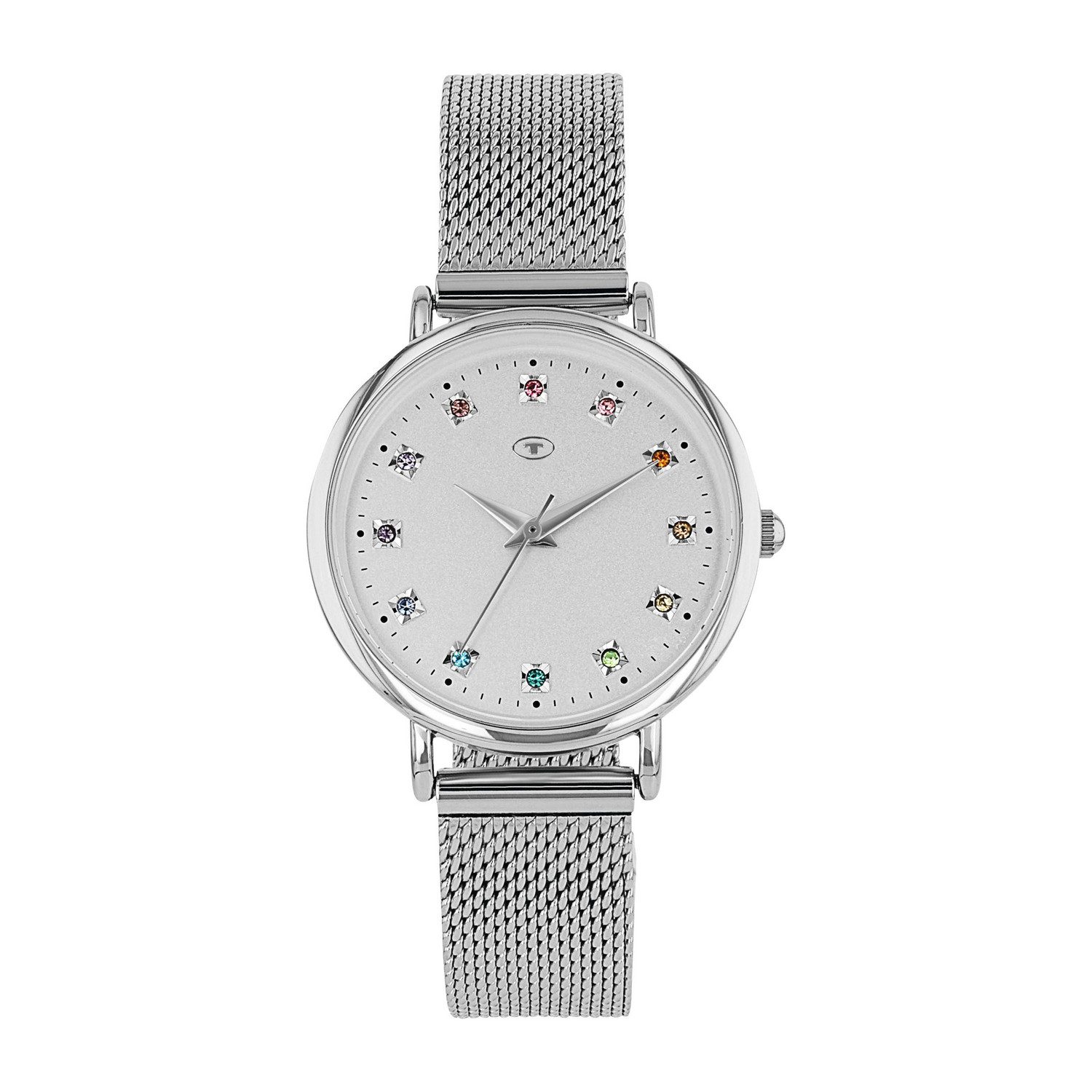 TOM TAILOR Quarzuhr 2100499, Armbanduhr, Damenuhr, Edelstahlarmband, analog