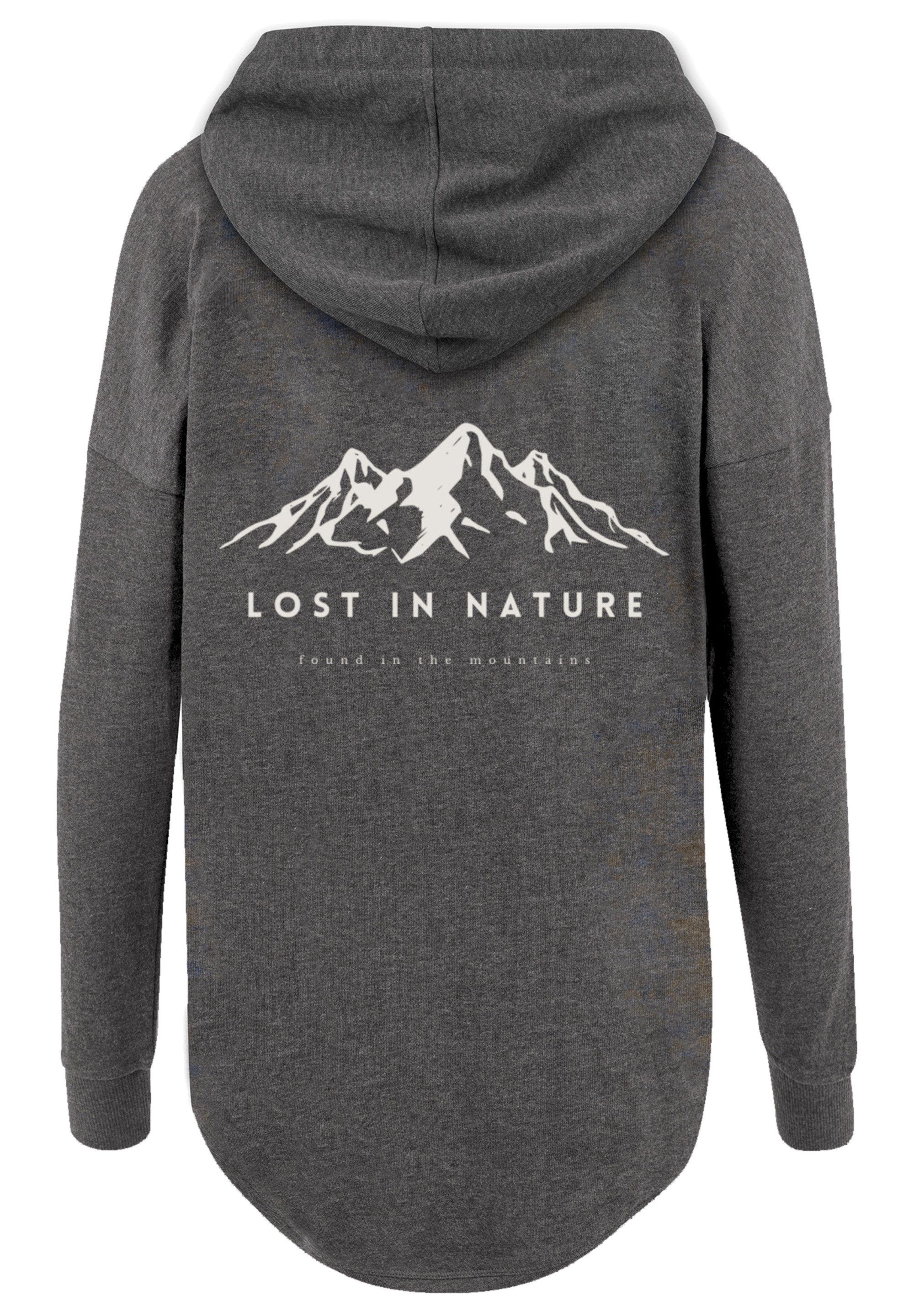 F4NT4STIC Kapuzenpullover Lost in nature charcoal Print