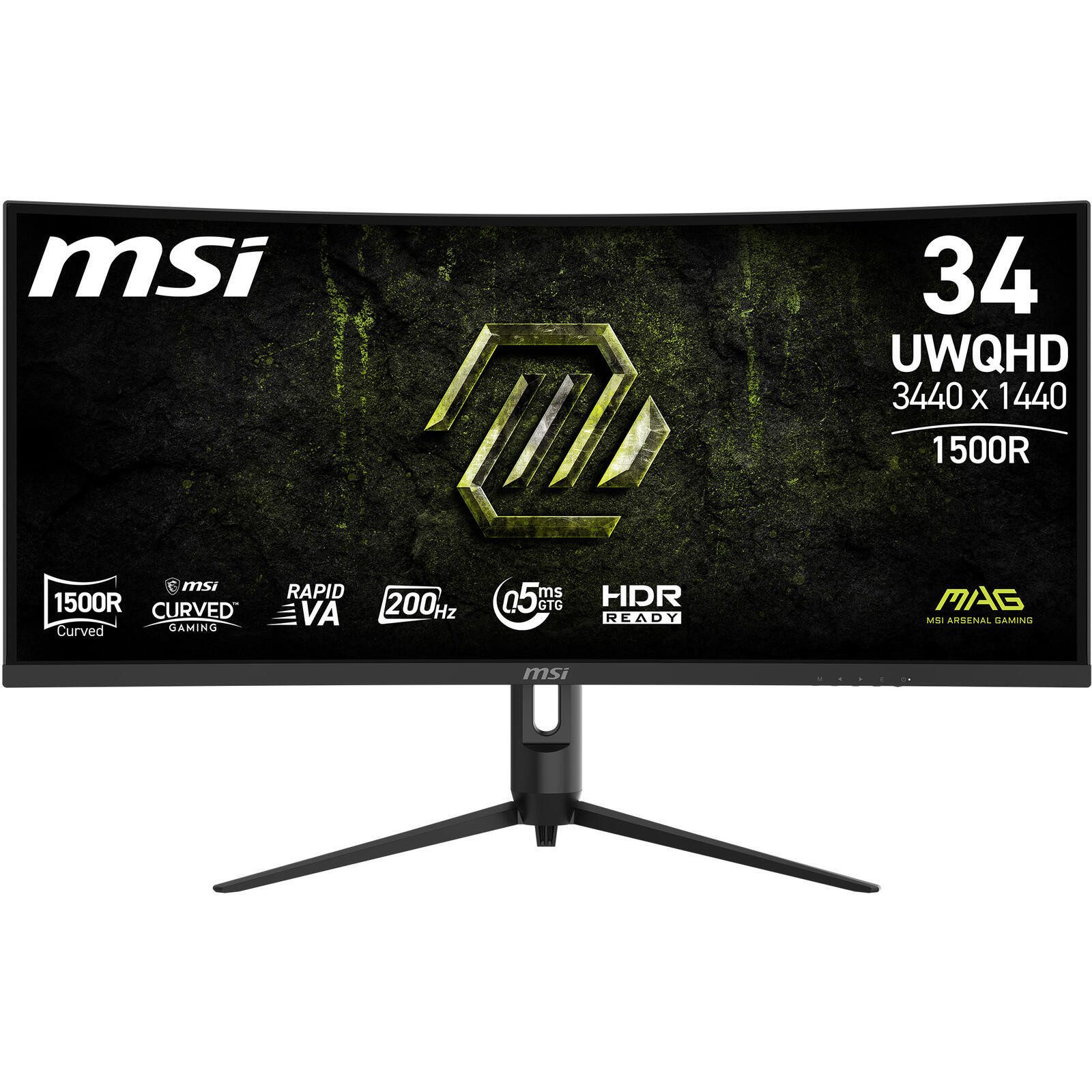 MSI MAG 342CQRFDE E20 Gaming-LED-Monitor (3440 x 1440, 0,5 ms Reaktionszeit, 200 Hz, Fast VA)