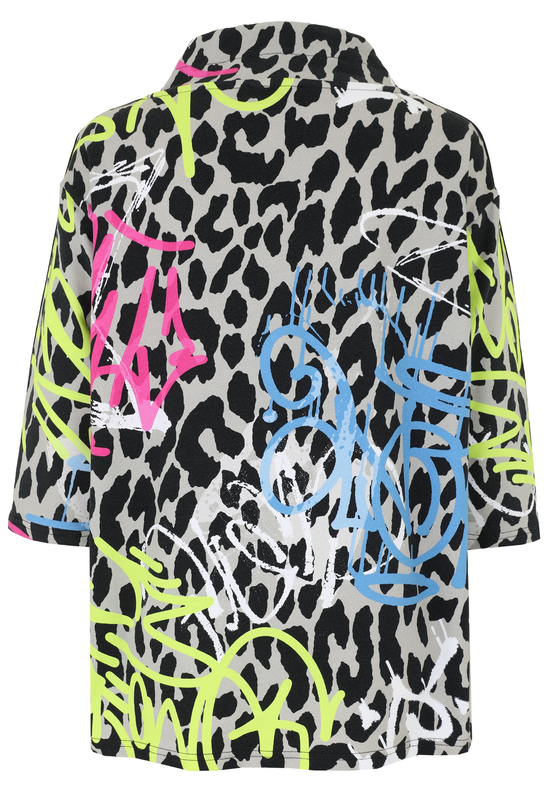 Doris Streich Sweatshirt (1-tlg) mit Leo-Print