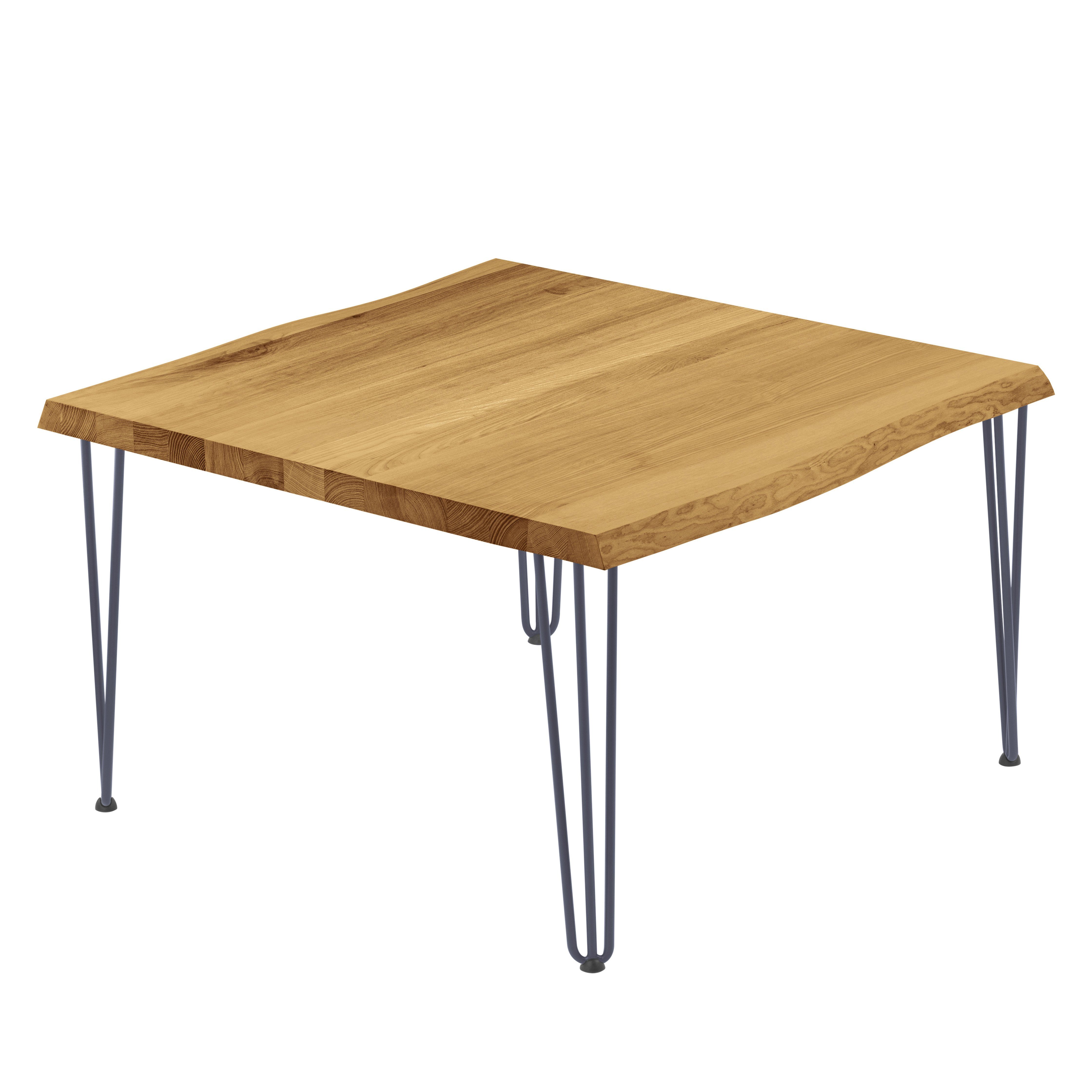 | Metallgestell Massivholz Tisch), LAMO Manufaktur inkl. Baumkante Esstisch Baumkantentisch (1 Creative massiv Rustikal Anthrazit