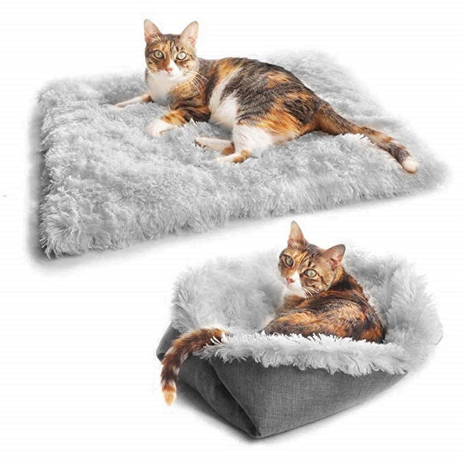 LuxusKollektion Katzenliege Katzenbett Waschbar Grau