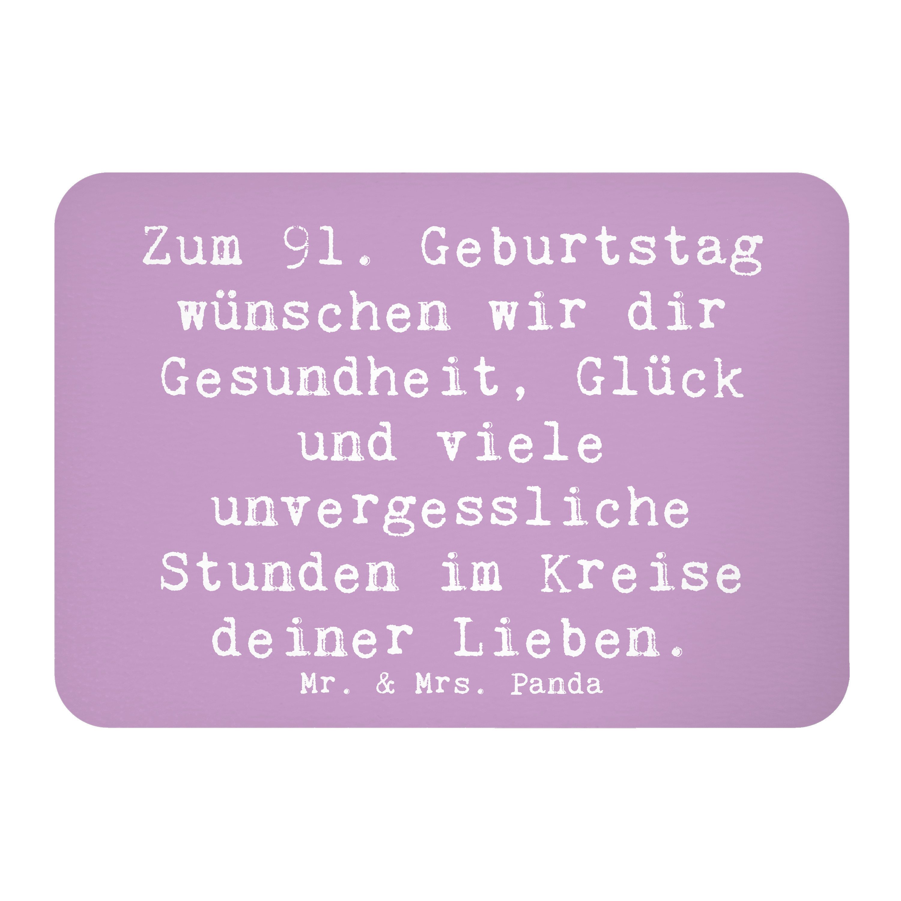 Magnet Spruch 91. Geburtstag Wünsche - Lavendeltraum - Geschenk, besondere T