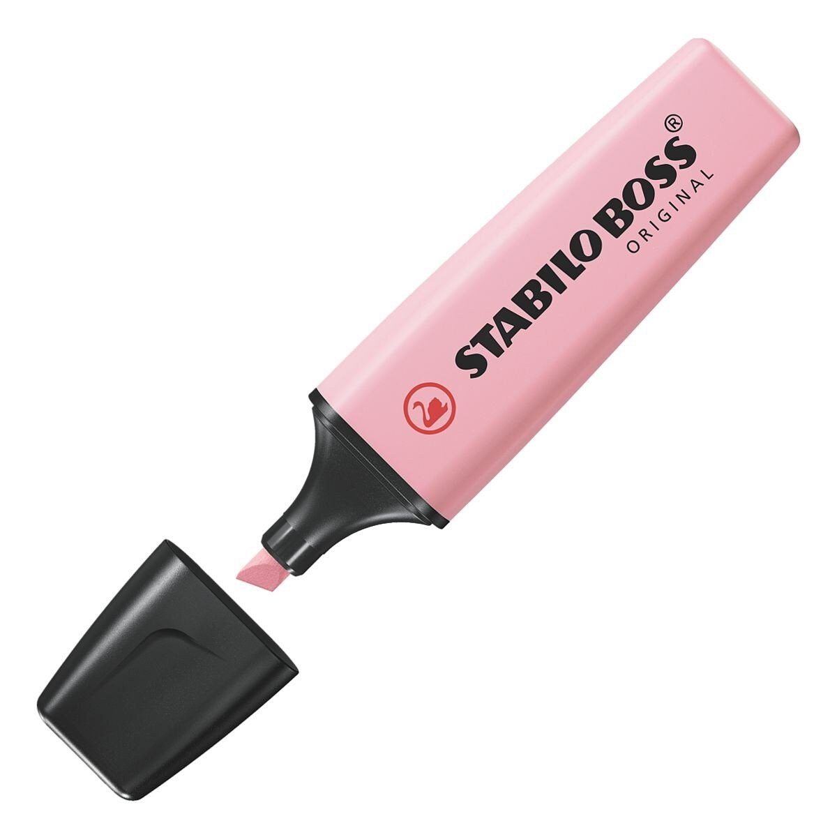 Pastell, Original Textmarker (1-tlg), STABILO Marker BOSS® Pastellfarben rosiges rouge