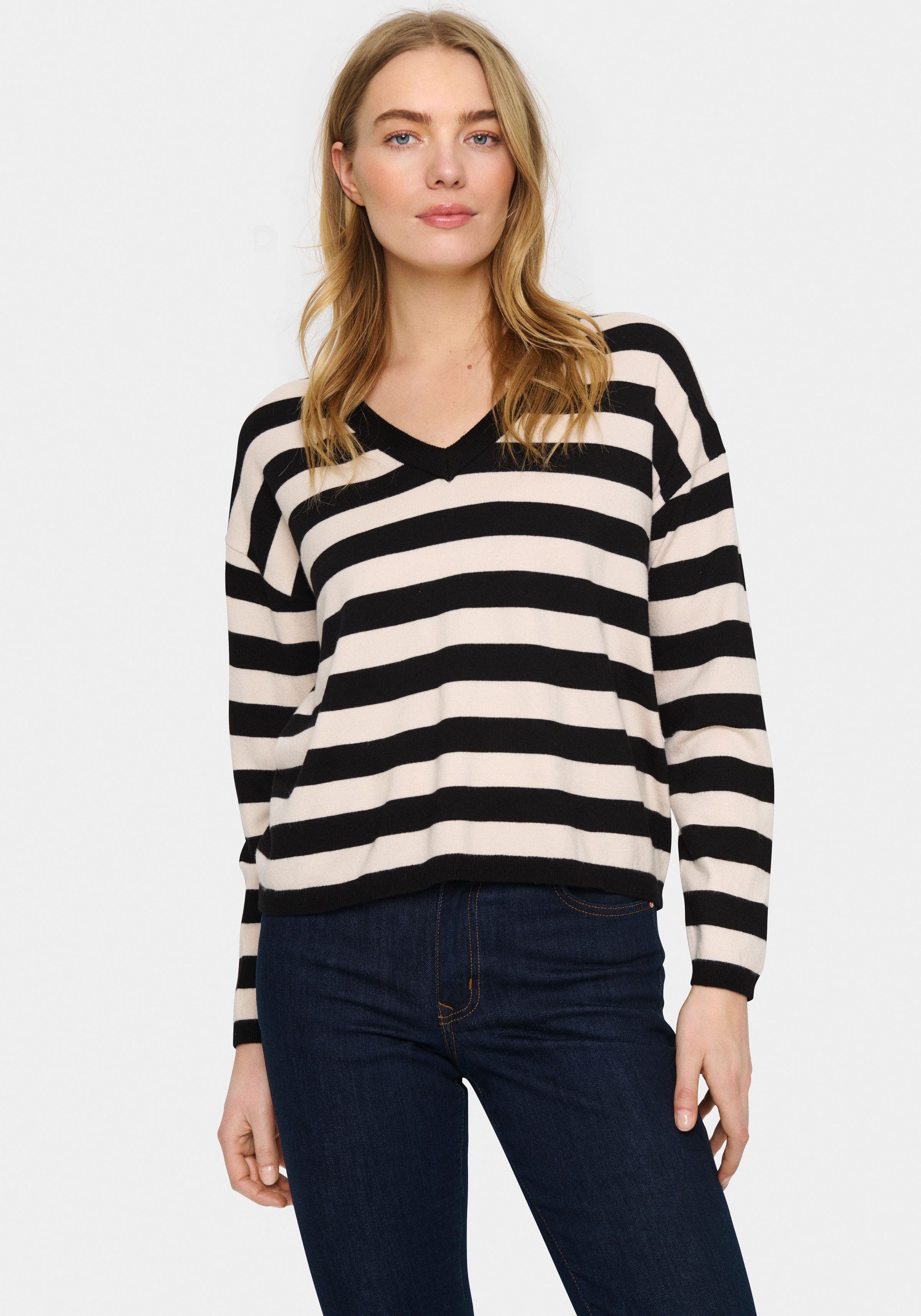 Saint Tropez Strickpullover FikamSZ V-Neck günstig online kaufen