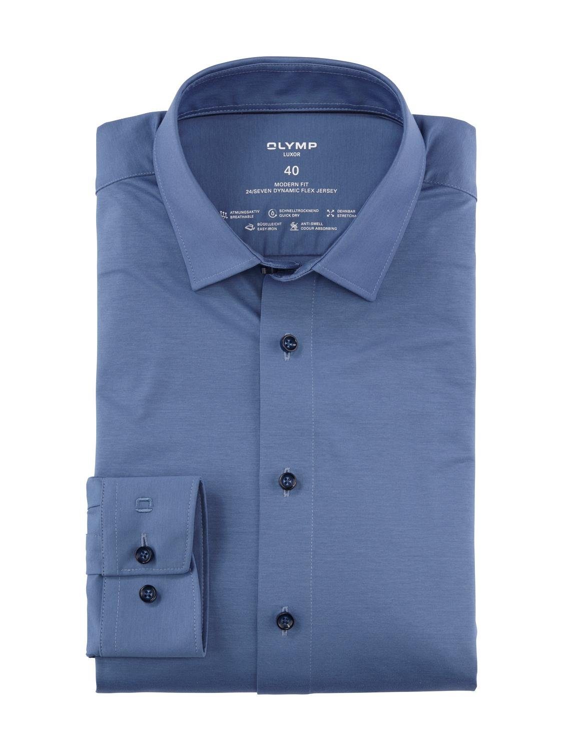 OLYMP Blusenshirt 1202/64 Hemden Blau