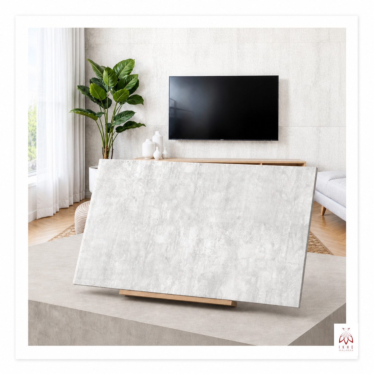 IKHEMalarka 3D Wandpaneel Betonoptik Marmor Ziegel aus Polystyrol Styropor XPS, BxL: 50,00x100,00 cm, 0,50 qm, (1 Stück, 0,5m) Deckenpaneelen - 3mm dick - 100x50cm