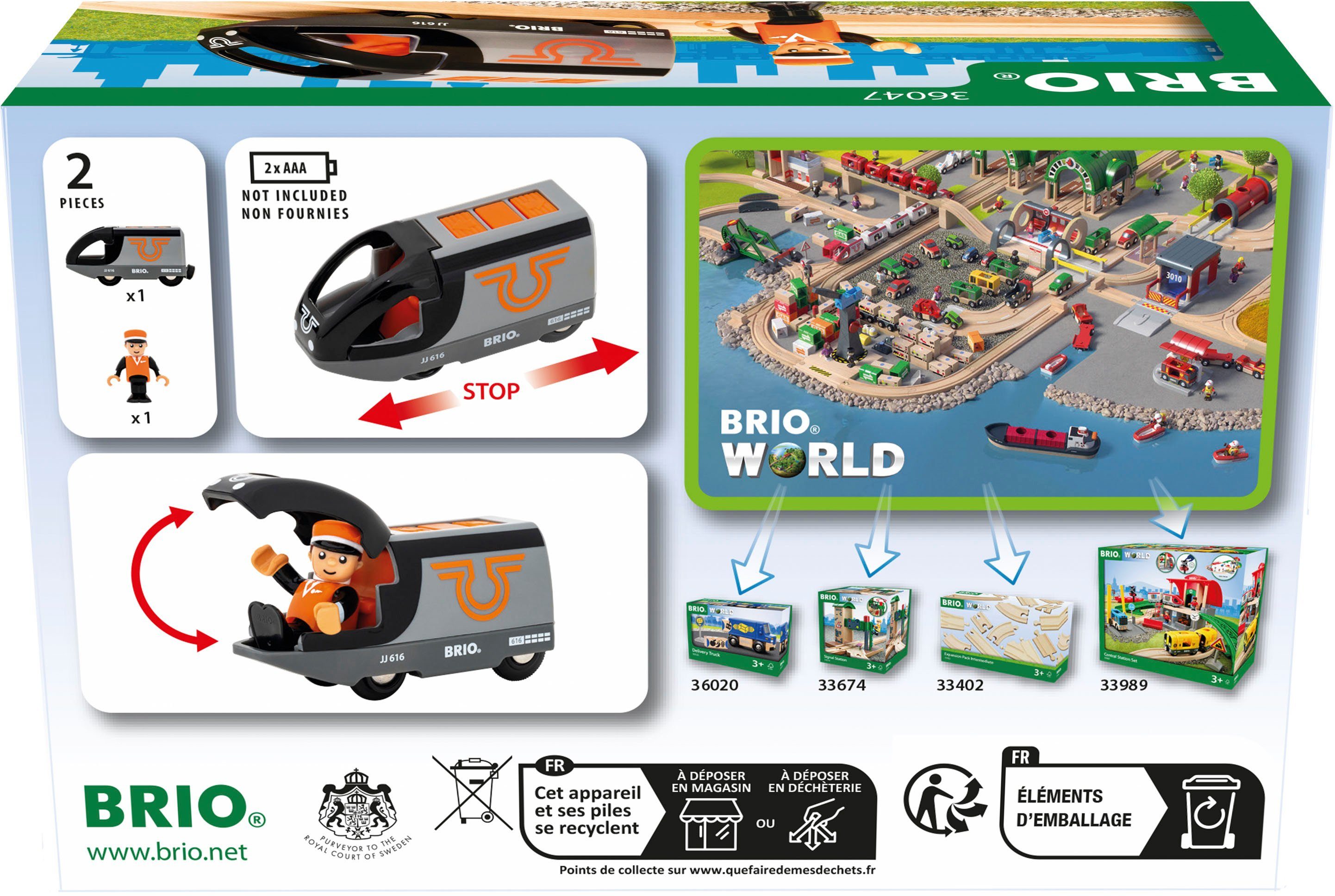 BRIO® Spielzeug-Eisenbahn BRIO® WORLD, Orange-schwarzer Reisezug günstig online kaufen