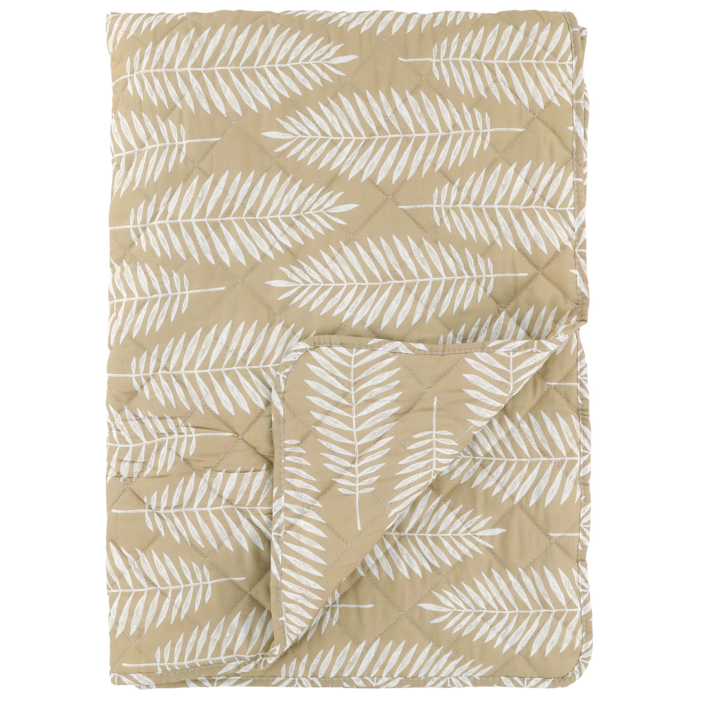 Chic Antique Tagesdecke Chic Antique Aix Quilt mit Tropischen Blattmotiv