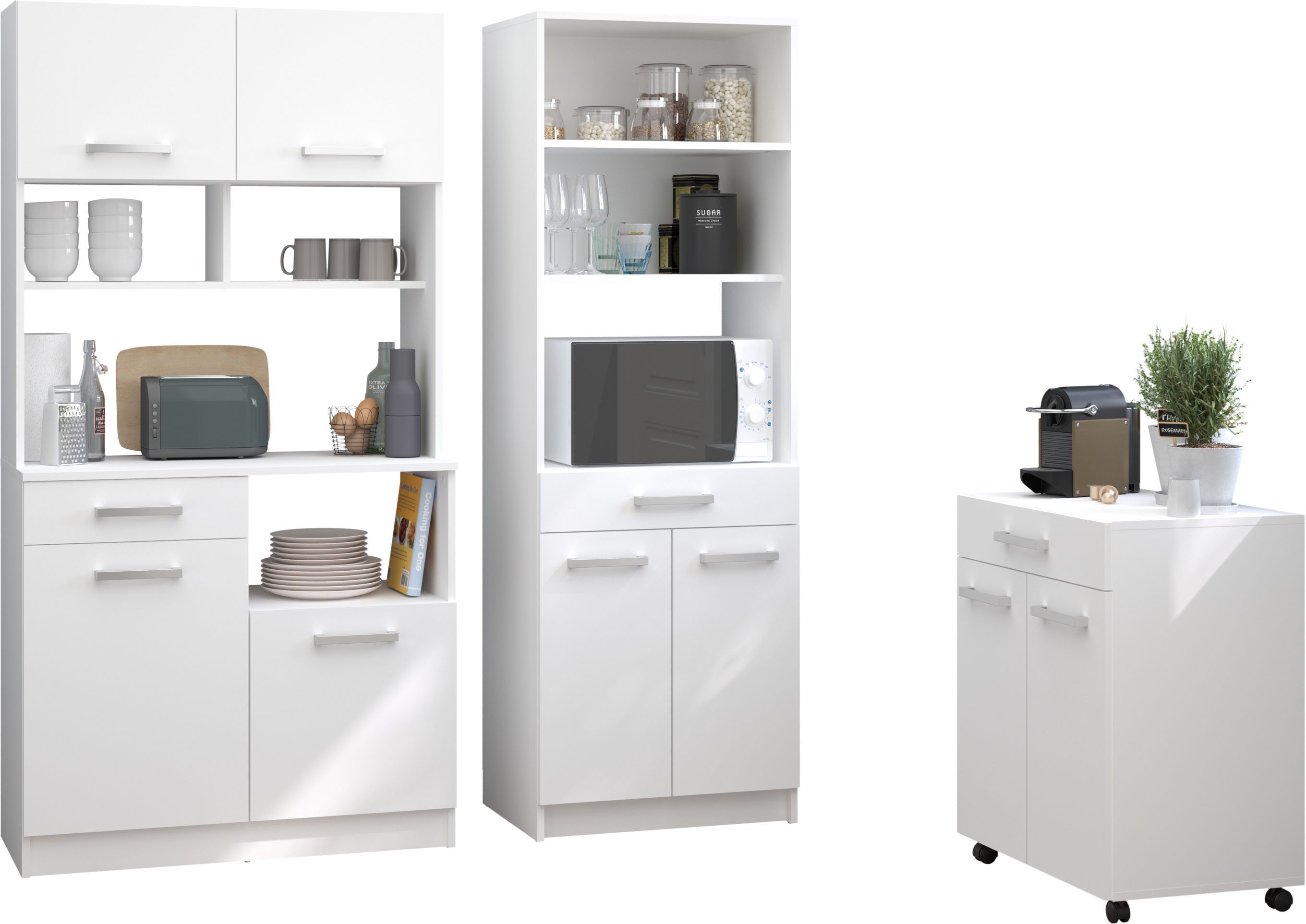 Parisot Schrank-Set Buffet Set Uno 4, Individuell stellbar, (3-St), zeitlos günstig online kaufen