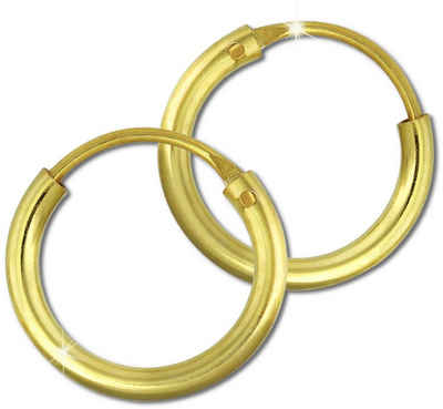 GoldDream Paar Creolen GoldDream Gold Ohrring Creolen 11mm (Creolen), Damen Creolen 333 Gelbgold - 8 Karat, Farbe: gold