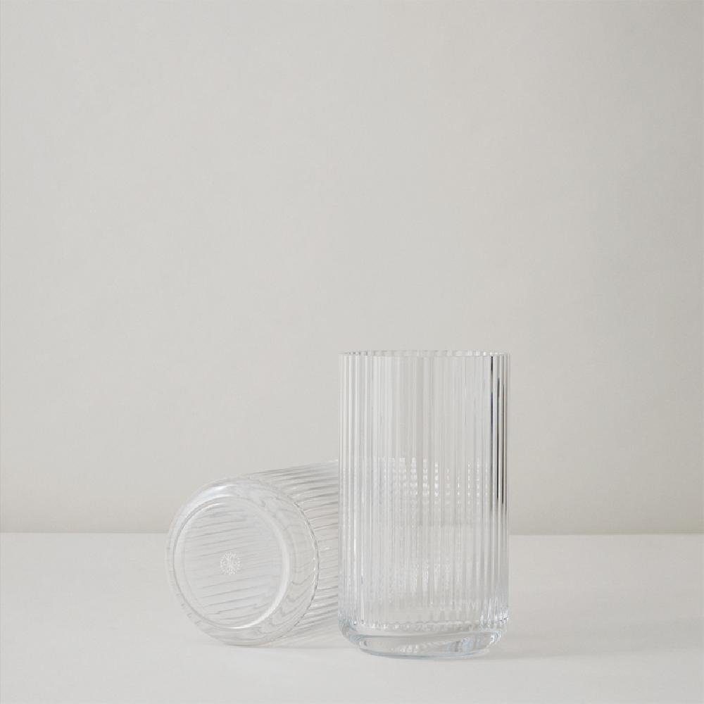 Lyngby Porcelæn Dekovase Porcelain Vase (25cm) Clear Transparent Glas