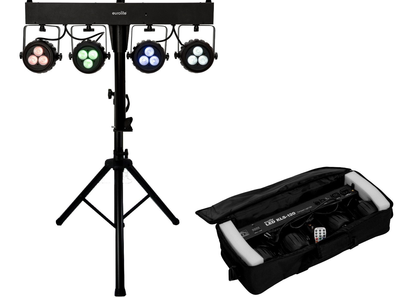 DSX Party-Lautsprecher 101 3Wege W Das Licht (1600 Stativ W) LED DJ 30cm 3200 Boxen PA Set Stereo Musiker