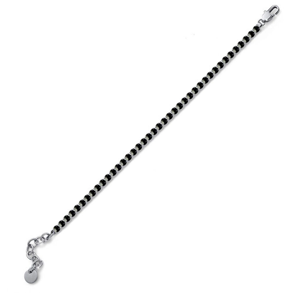Oliver Weber Armband Glittering steel bracelet with black crystals DéjÃ Vu 32325 280