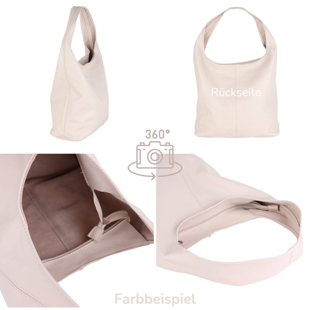 MIRROSI Beuteltasche aus Echtleder, Made in Italy, Shopper Tasche günstig online kaufen