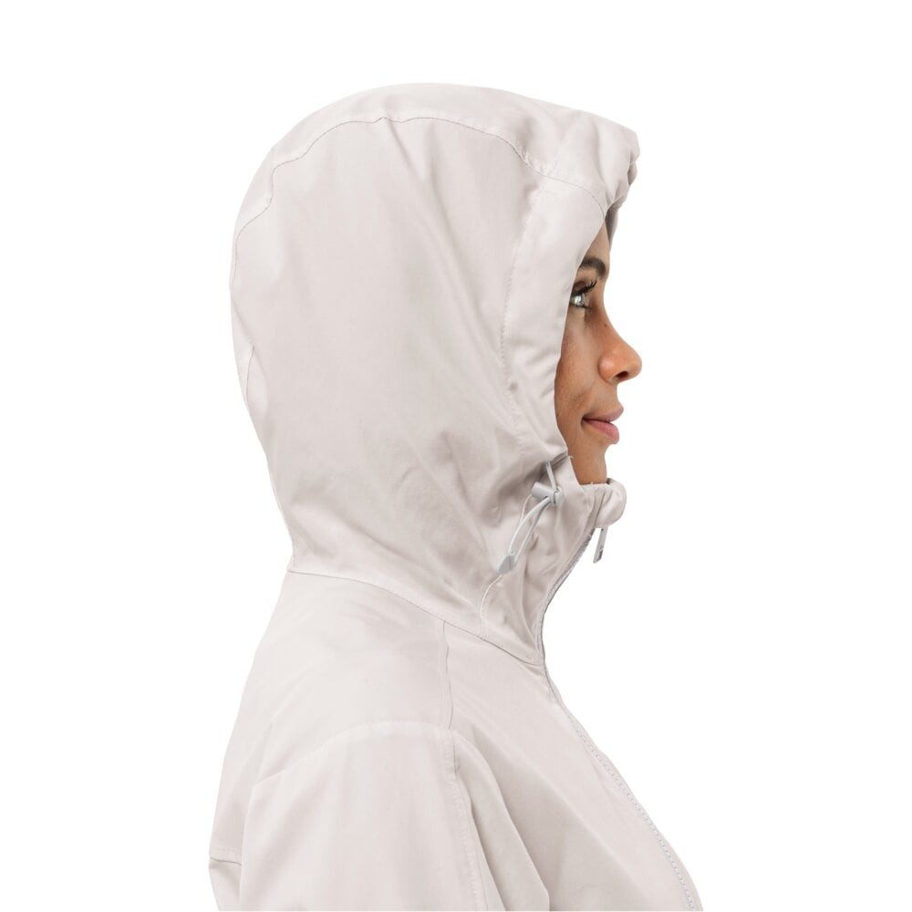 Jack Wolfskin Softshellmantel Desert Wind (winddicht, wasserabweisend) cremeweiss Damen