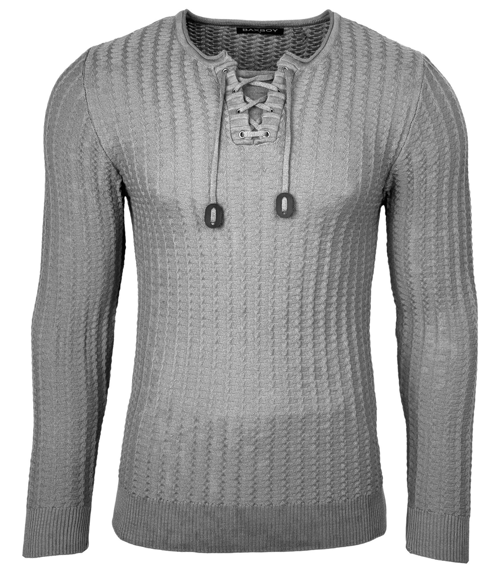 Baxboy Strickpullover BAXBOY Herren stylischer Rundhals günstig online kaufen