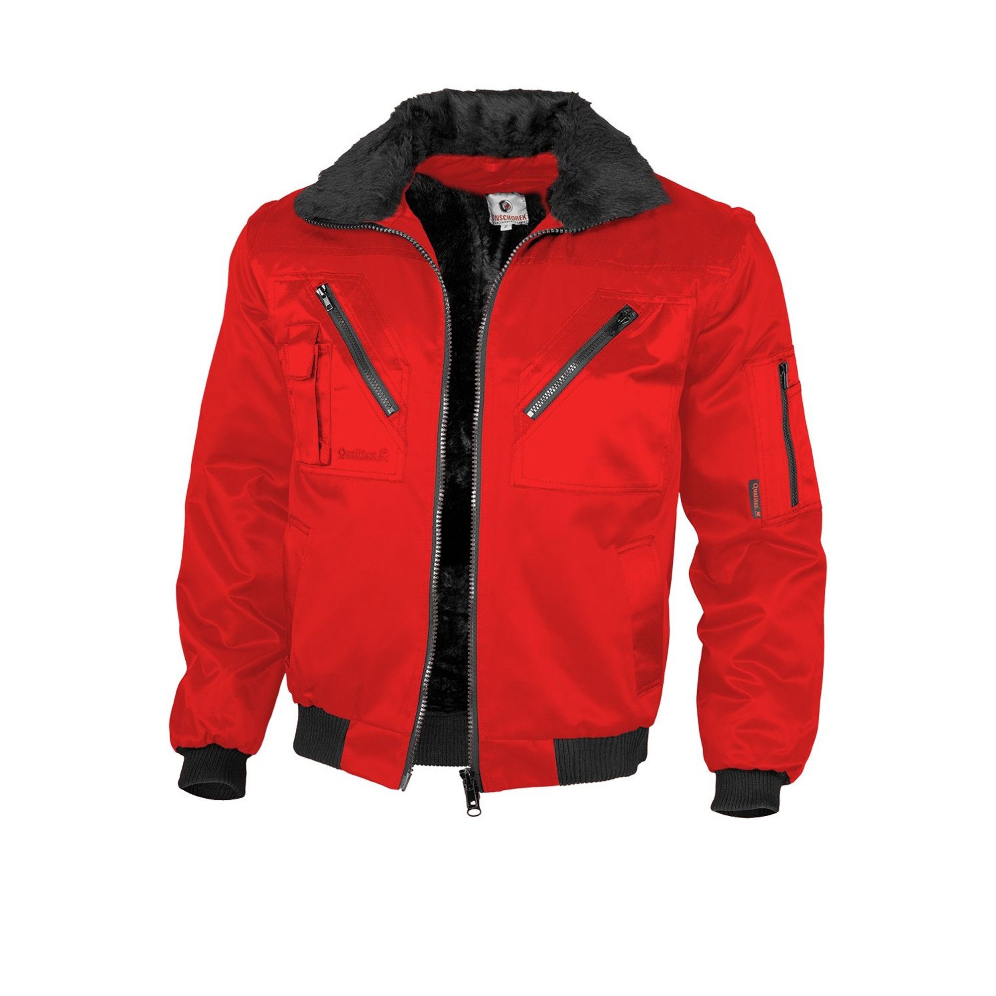 Qualitex Workwear Arbeitsjacke klassische 4-in-1 Arbeitsjacke aus Mischgewebe - ideale Übergangsjacke