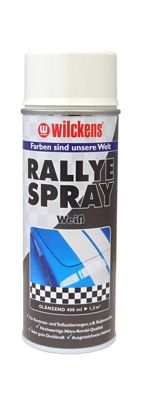 Wilckens Farben Sprühlack 400 ml Rallye Spray Weiß Glänzend