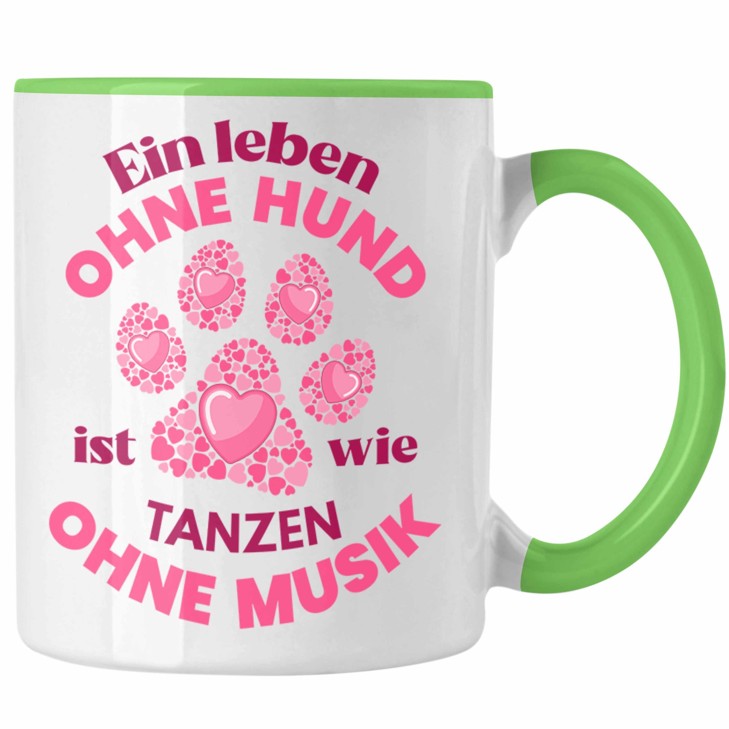 Trendation Tasse Trendation - Hundebesitzerin Tasse Geschenk Hunde-Mama Geschenkidee Frauen Becher Kaffeetasse Hundemami Grün | Teetassen
