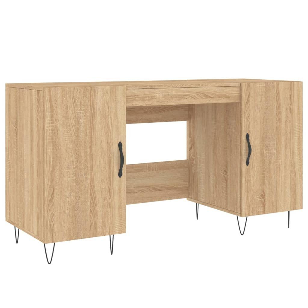 furnicato Schreibtisch Sonoma-Eiche Holzwerkstoff cm 140x50x75