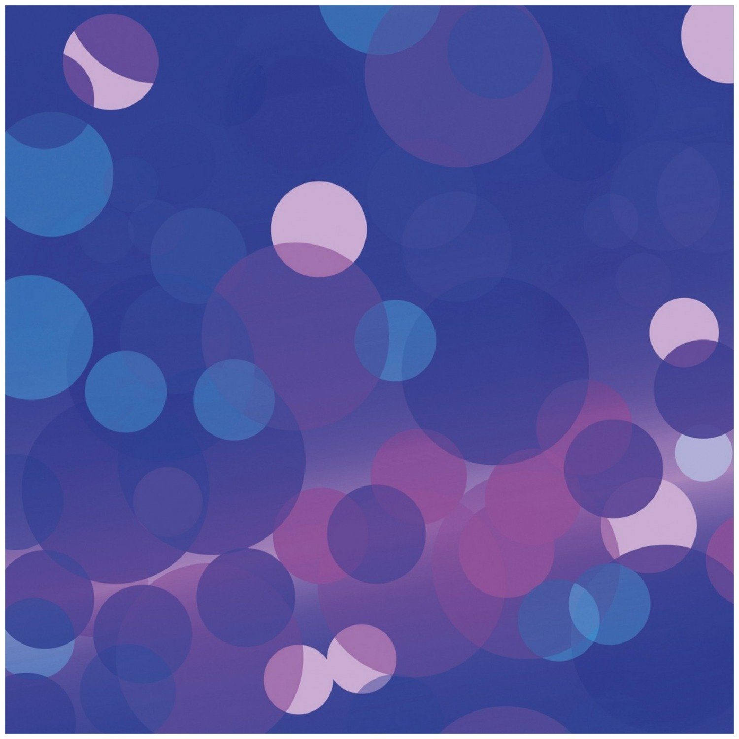 Wallario Memoboard Blaue Kreise mit pink - harmonisches Muster