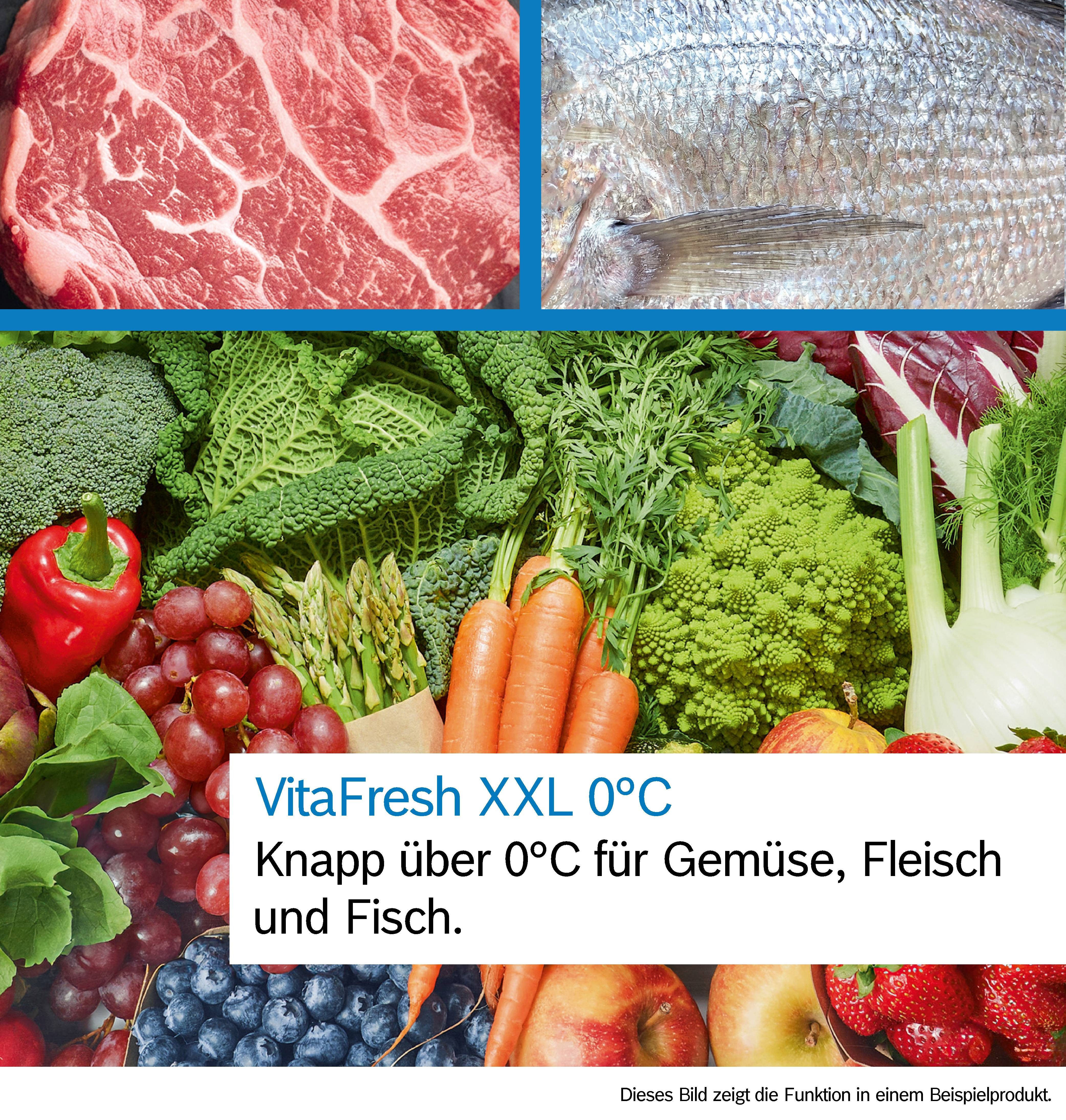 BOSCH Kühl-/Gefrierkombination Serie 4 KGN362LAF, 186 cm hoch, 60 cm breit, Länger frisch dank VitaFresh XXL & kein Abtauen mehr