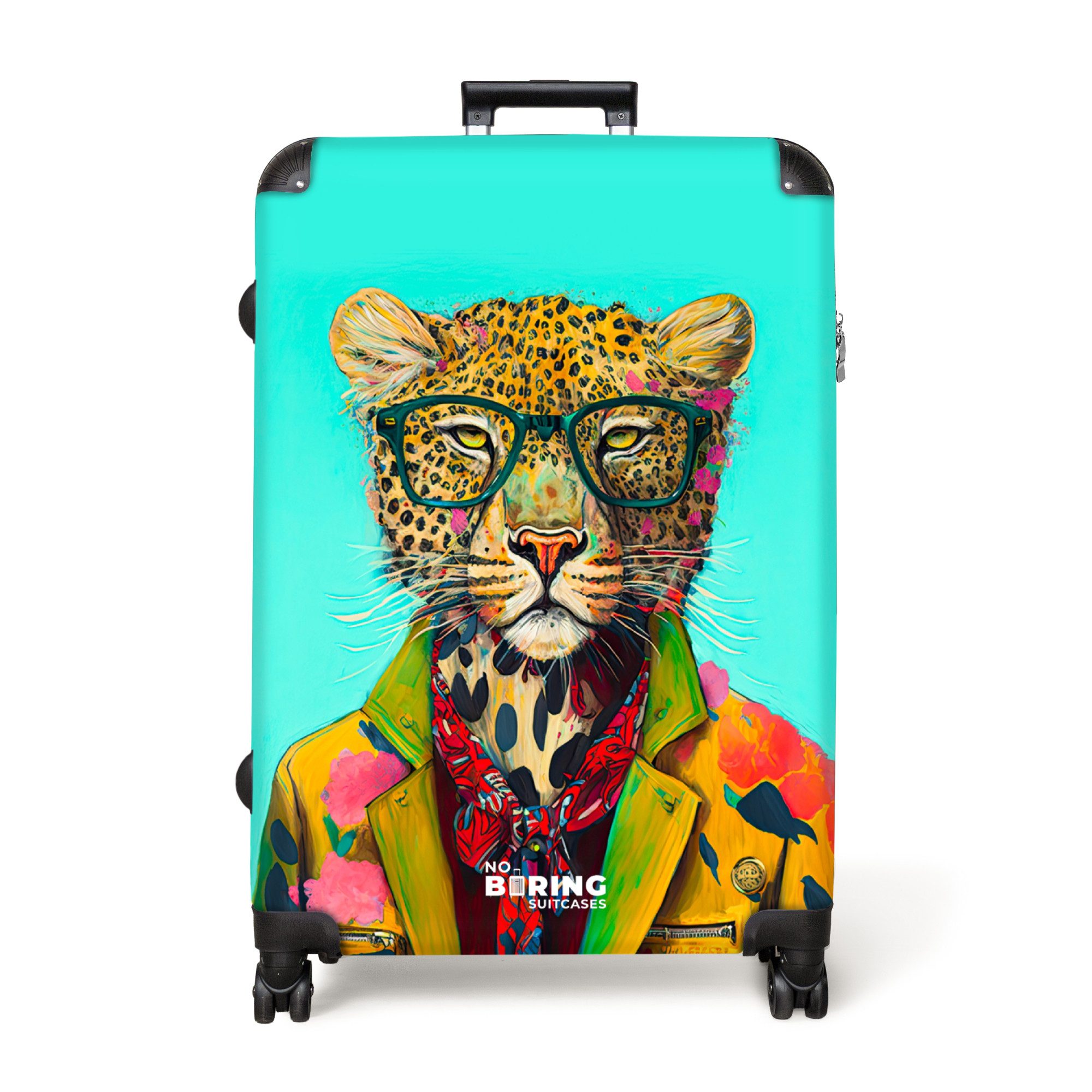 NoBoringSuitcases.com© Hartschalen-Trolley Tier - Brille - günstig online kaufen