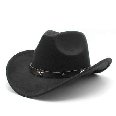DRSEON Cowboyhut Western-Cowboyhut mit Schnallengürtel (Größe: M)