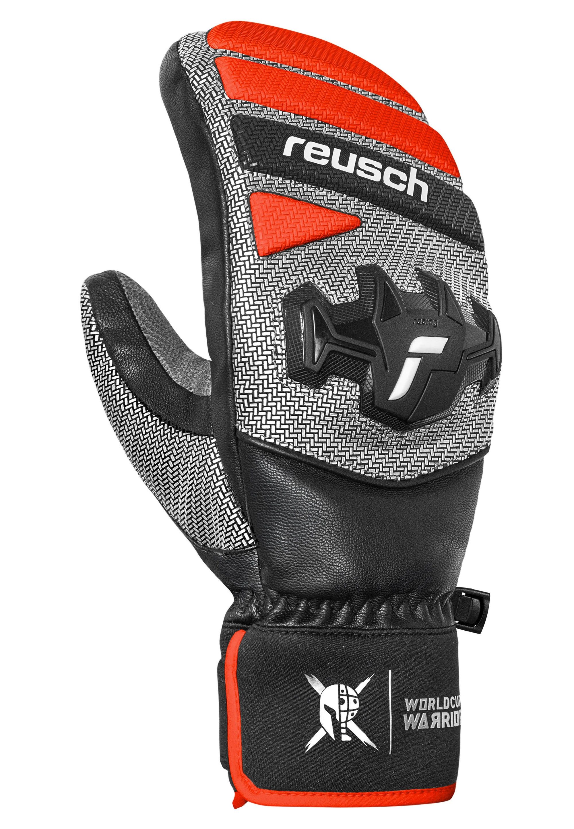 Reusch Fäustlinge Worldcup Warrior Team Mitten mit winddichter und atmungsaktiver Funktion