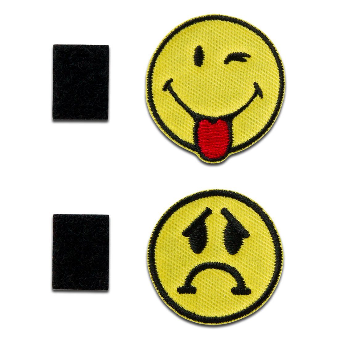Smiley Aufnäher, Polyester, Smiley © Smiley frech und zornig Klett