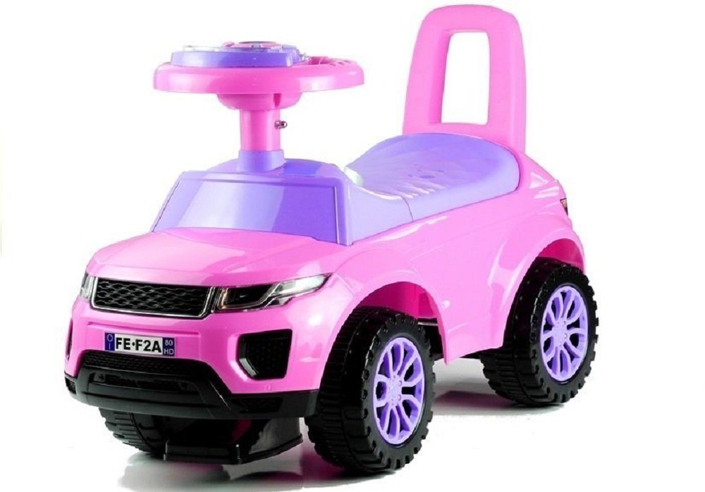 LeanTOYS Rutscher LEANToys Rutschauto für Baby und Kinder Rosa | Bobby-Car & Rutscher