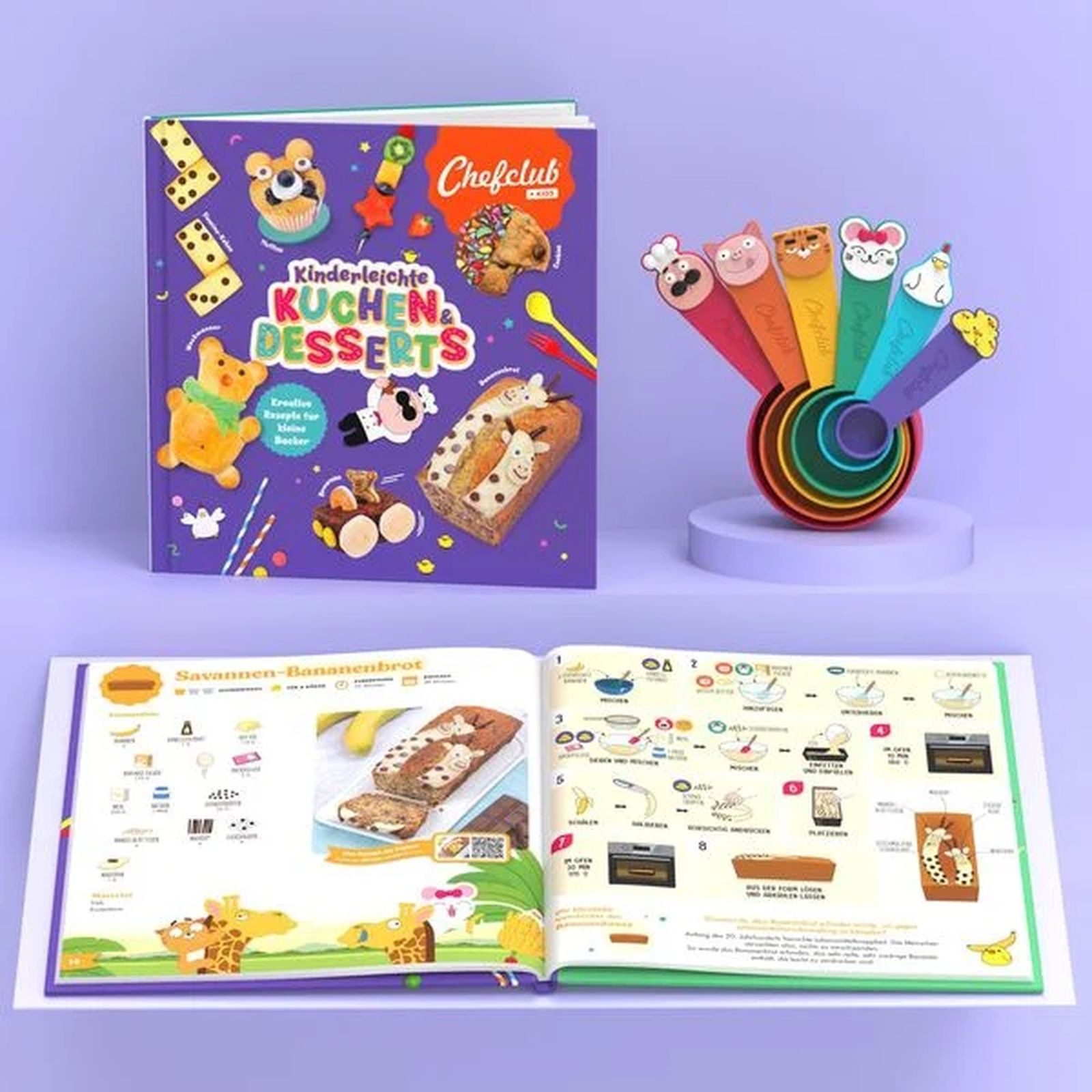Chefclub Kreativset Kinderleichte Kuchen & Desserts, inkl. kostenloser Chefclub-App