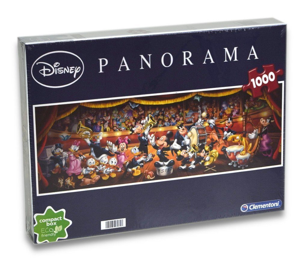Clementoni® Puzzle Disney - Klassik Panorama Puzzle (1000 Teile), 1000 Puzzleteile, Panorama Puzzle
