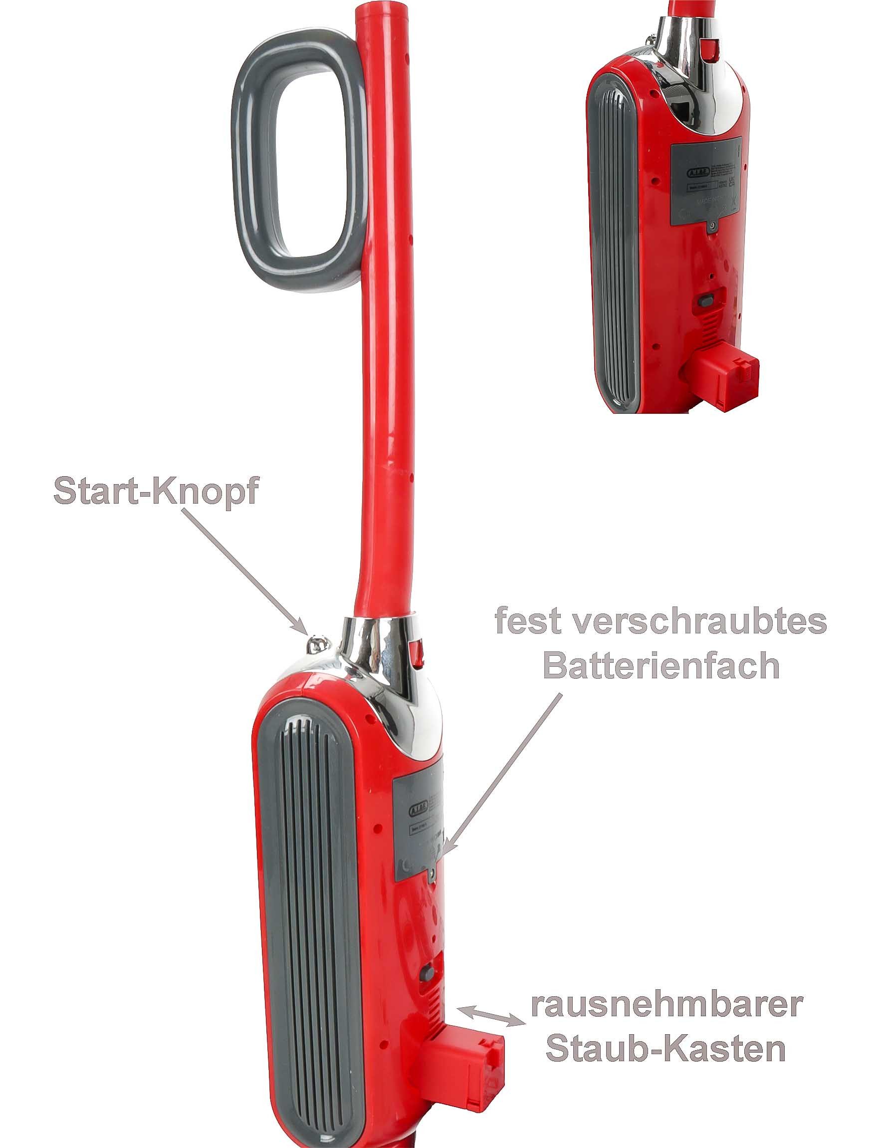 DIRT DEVIL Kinder-Staubsauger Staubsauger für Kinder, (mit Soundeffekten und wirbelnden Styroporkügelchen), Spielzeug Kinderstaubsauger