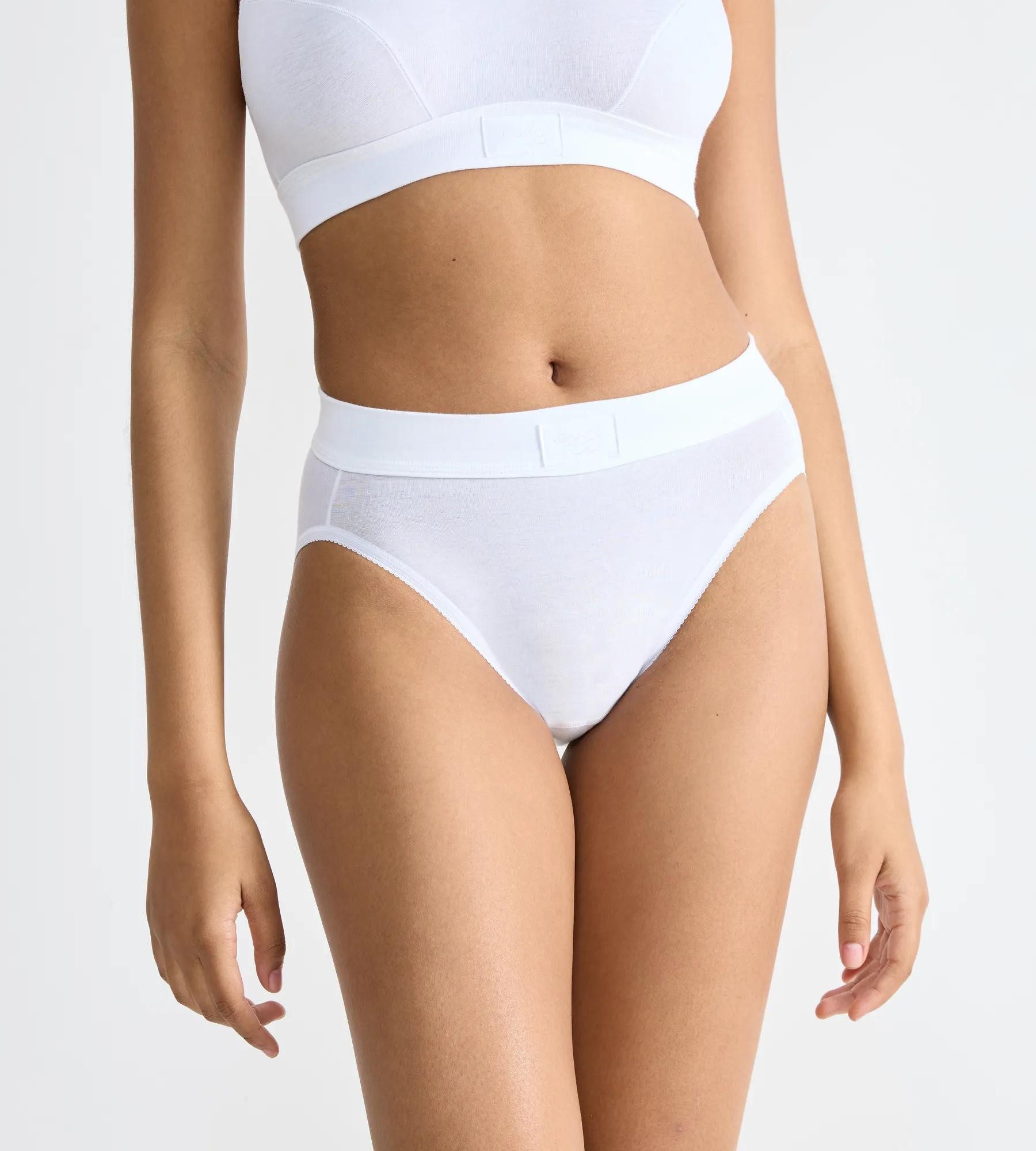 sloggi Tai-Slip Double Comfort T (2er Pack) elastischer nahtloser Bund, hoher Beinausschnitt