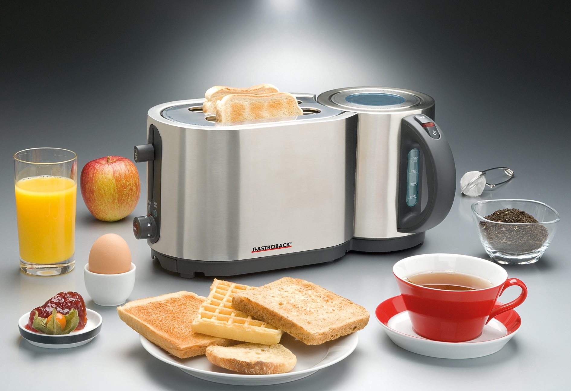 Gastroback Wasserkocher + Toaster Design Combo Set, je 2200 Watt online
