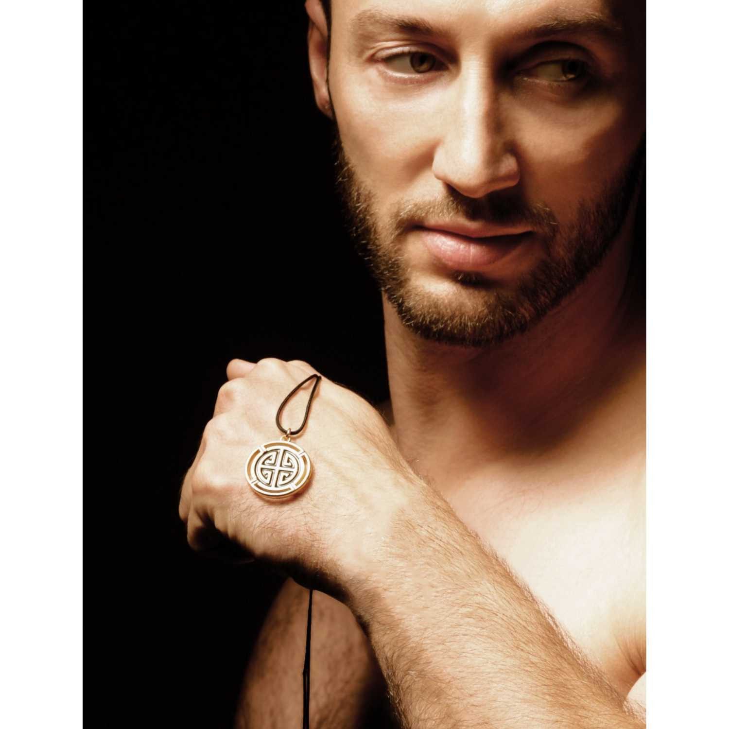 ESCULPTA Goldkette Amulett Labyrinth Anhänger gold